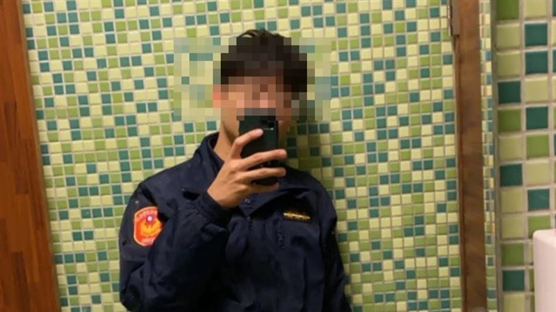 涉案的馮姓警員。（圖／翻攝畫面）