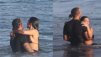 金卡戴珊海上激吻漢米爾頓　約會黏踢踢