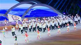 第6屆三亞亞洲沙灘運動會22日揭幕，我國代表團共有68人參與開幕典禮。（圖／運動部提供） 