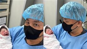 國民黨立委吳宗憲喜獲千金，發文「前世情人報到，母女平安。謝謝妳的到來」（圖／翻攝自吳宗憲臉書）