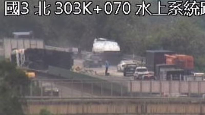 現場嚴重回堵。（圖／翻攝畫面）