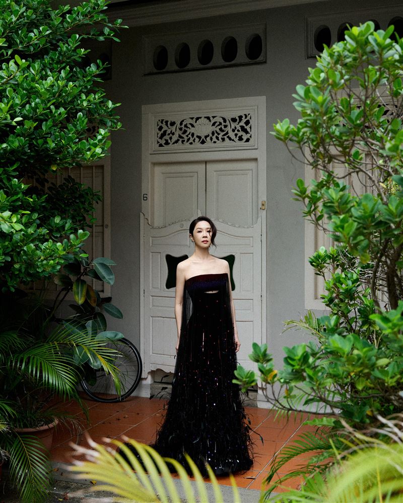 謝盈萱出席新加坡2026紅星大獎空檔去街拍。（圖／天地合娛樂提供）