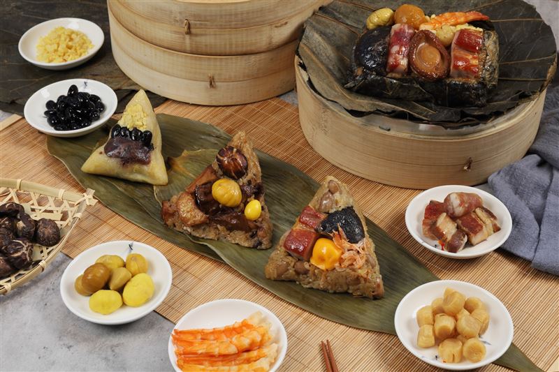 皇豪中餐廳於佳節前夕推出「粽豪千里禮盒」及「粽情蔬香禮盒」兩款端午禮盒，5月9日前預購享95折。（圖／飯店旅宿業者提供）