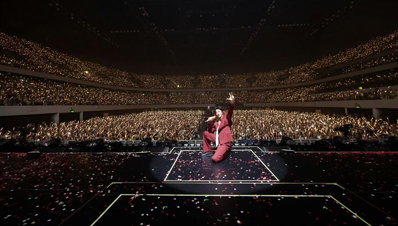 劉宇寧才剛結束演唱會巡迴。（圖／翻攝自微博）