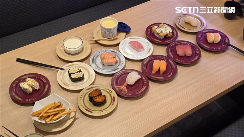 壽司郎公開2025年台中熱門餐點前10名。(圖/記者吳泊萱攝影)