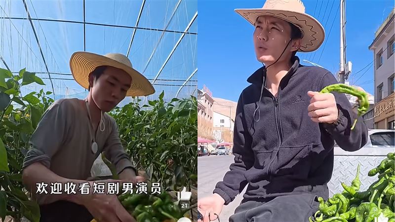 張小磊沒戲拍後返回老家務農。（圖／翻攝自微博）