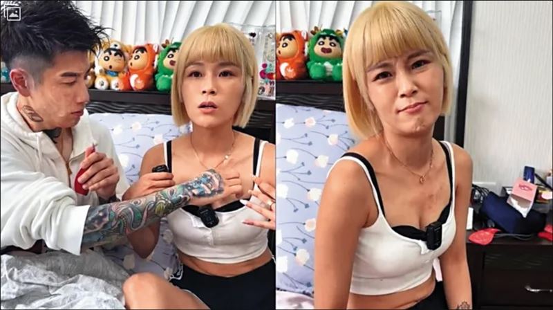 丟丟妹跟 Tommy在202年初公開戀情， Tommy也常出現在丟丟妹的直播中擔任小幫手。（圖／翻攝自丟丟妹臉書）