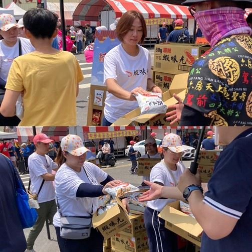 老牌零食參與大甲媽祖遶境。（圖／裕榮食品提供）
