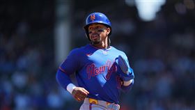 大都會隊明星游擊手林多（Francisco Lindor）因左小腿拉傷進入10天傷兵名單。（圖／美聯社／達志影像）