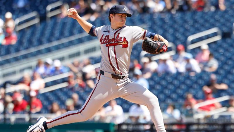 亞特蘭大勇士隊22歲的右投新秀里奇（JR Ritchie）24日在對陣華盛頓國民隊的比賽中，投出7局僅失2分的好表現，最終助勇士以7：2獲勝。（圖／翻攝自X平台 @Braves）