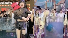 中國千萬網紅爆虐女主播，強迫「與鱷魚同缸」全網嚇壞。（翻攝微博）