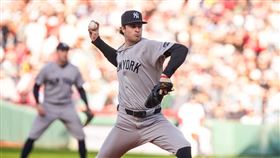 史利特勒（Cam Schlittler）先發8局僅失1分責失。（圖／路透社／達志影像）