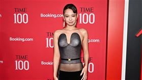 Jennie現身紐約林肯中心出席TIME100 Gala晚宴。（圖／美聯社／達志影像）