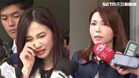 楊寶楨（左）被攻擊開嗆「我知道背後是誰」，陳智菡（右）回應要虛心別無的放矢（組合圖／翻攝畫面）