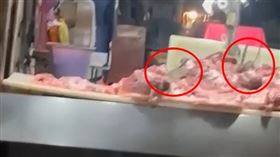 高雄,高雄市,鳳山區,老鼠,豬肉,攤販,衛生,業者,食品,食安。（圖／民眾提供）