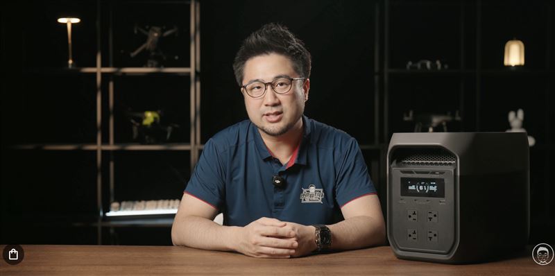 YouTuber「懷爸瘋科技」認為，DELTA 3 Max具備高度實用性與可靠度。（圖／EcoFlow提供）