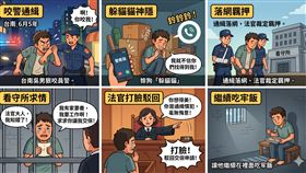 妨害公務,慣犯,通緝,咬傷,哭窮