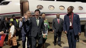 外交部長林佳龍擔任總統特使飛抵史瓦帝尼訪問（圖／外交部提供）