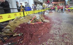 大甲媽回鑾鞭炮狂炸！彰化市一夜掃出6公噸垃圾　比去年多700公斤（圖／翻攝畫面）