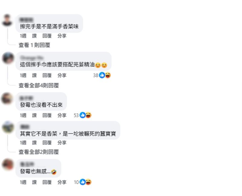 網友分享特殊造型擦手巾，引起熱烈討論。（圖／翻攝自「小廢物俱樂部」臉書）