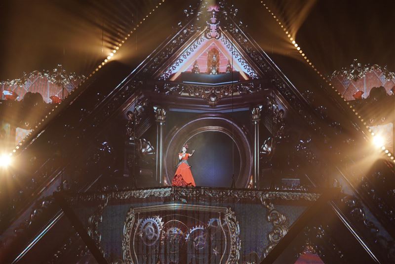 周蕙首次攻蛋，舞台由金曲、金馬御用舞台設計大師黎仕祺量身打造。（圖／記者趙于瑩攝影）