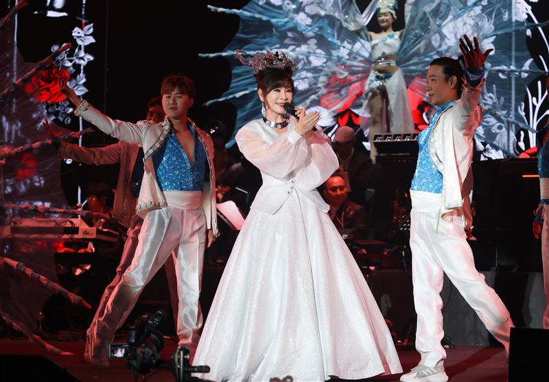 龍千玉在台中開唱。（圖／瑞揚創意提供）