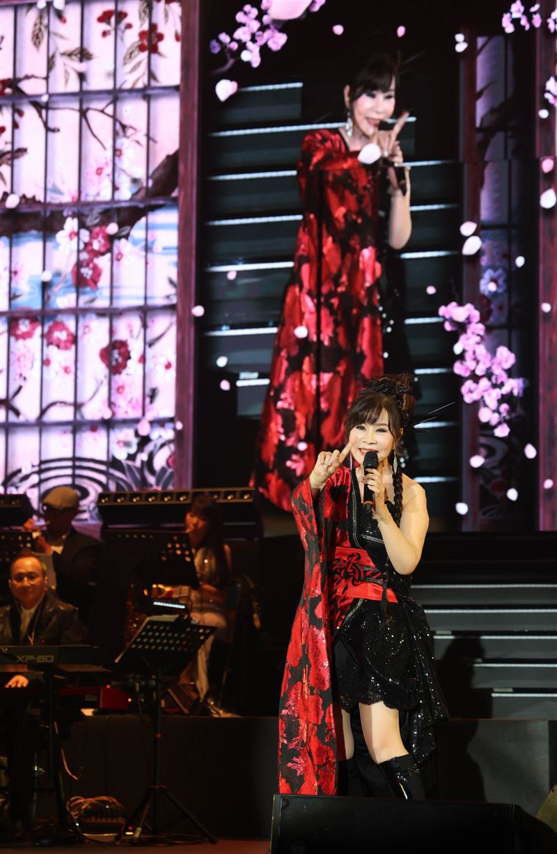 龍千玉在台中開唱。（圖／瑞揚創意提供）