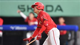 味全龍外野手王順和敲出超前三壘安打。（圖／味全龍提供）