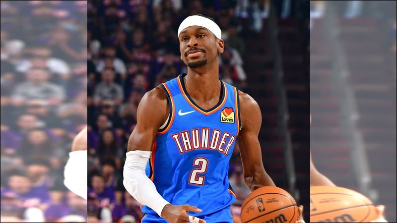 奧克拉荷馬城雷霆隊當家球星亞歷山大（Shai Gilgeous-Alexander）以高達83％的命中率狂砍42分。（圖／翻攝自X平台 @NBAdabad）