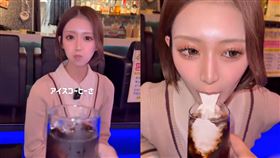 日本大阪一家酒吧，推出「正妹吐奶」的離譜服務。（圖／翻攝自X平台 @tkzwgrs）