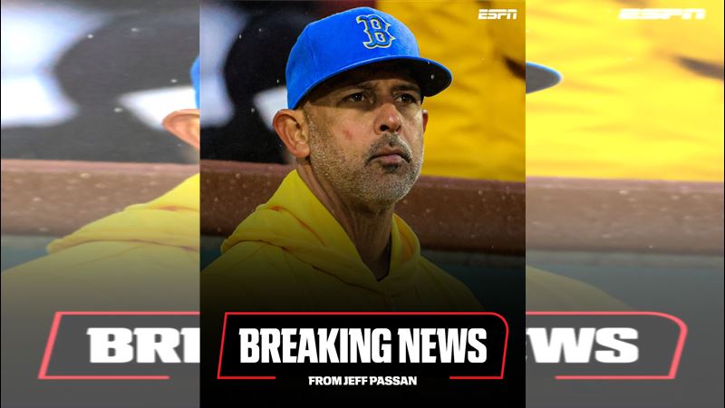 紅襪開除總教練柯拉（Alex Cora）。（圖／翻攝自ESPN X）