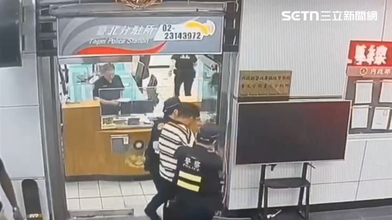 嫌犯被依現行犯逮捕，移送後遭檢方聲押。（圖／翻攝畫面）