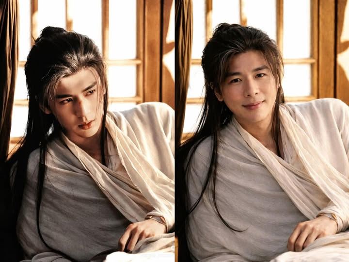 梁赫群（右）模仿張凌赫。（圖／翻攝自臉書）