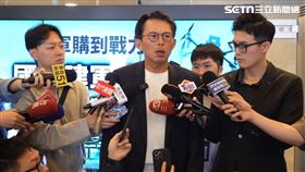 民眾黨舉辦「國防論壇— 從軍購到戰力：國防建軍決策與監督機制檢視」論壇，黃國昌會前受訪。（圖／翻攝畫面）