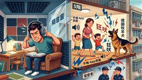 噪音,德國牧羊犬,鄰居