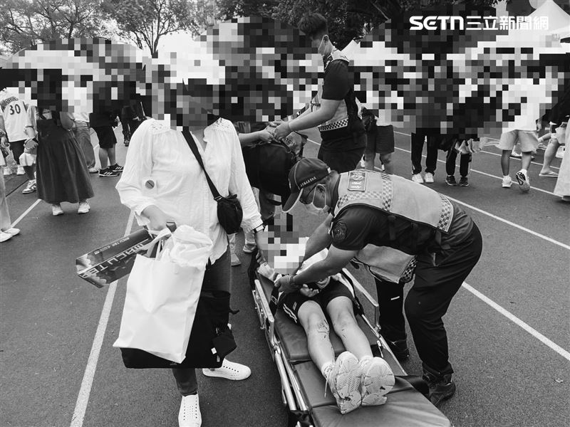 屏東某校園園遊會發生卡式爐燒衣意外，女學生腹部18%一度燒傷。（圖／翻攝畫面）