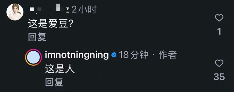 Ningning本人親自回應網友留言。（圖／翻攝自IG）