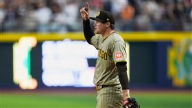 教士終結者米勒（Mason Miller）連續34.2局無失分。（圖／美聯社／達志影像）