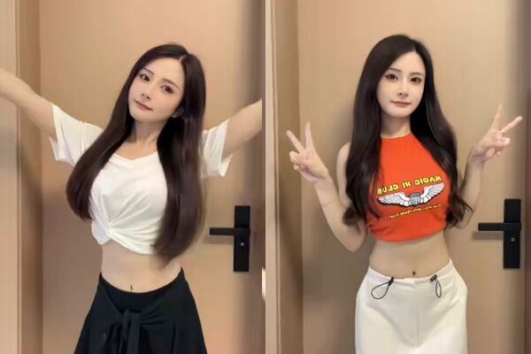 「桃子吃不飽」4個月內甩掉21.5公斤成了亮麗美女。（圖／翻攝自抖音）