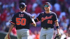 李灝宇MLB首轟。（圖／美聯社／達志影像）