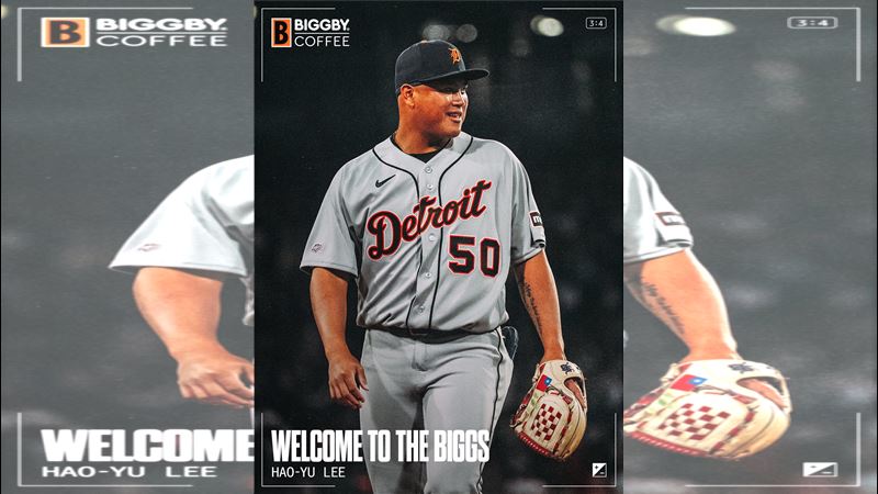 李灝宇代打敲出大聯盟生涯首轟。（圖／翻攝自老虎推特）