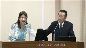 林楚茵質詢時怒轟，退役軍官舔共就去讓共產黨養（圖／翻攝畫面）
