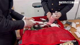 航警局及海關在泰女行李吹風機內搜出K他命。（圖／翻攝畫面）