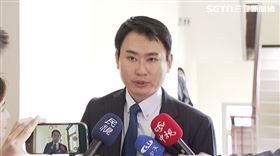 陳冠廷黨團協商前受訪。（圖／翻攝畫面）