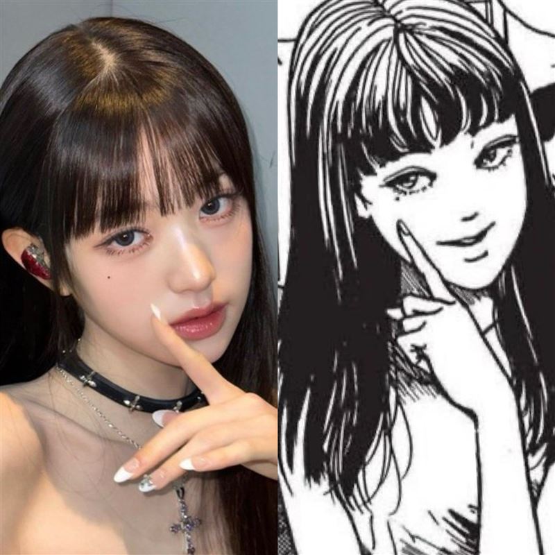 先前張員瑛就經常被說造型活像「真人版富江」。（圖／翻攝自臉書粉專）