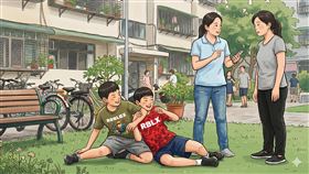 掐脖,小學生,賠償,家長,10萬（示意圖／AI生成）