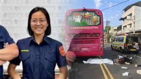 鄭詠心,廖水池,分局長,台南市第四分局育平派出所,台南,車禍,婦人,警員,噩耗,竊案。（圖／翻攝畫面）