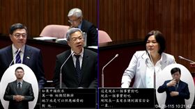 國民黨立委陳玉珍28日質詢時，建請政府開放金門與中國通水、電。（圖／翻攝畫面）