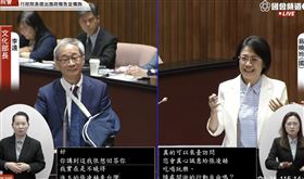 翁曉玲批評李遠拒絕接受中國劇，更用政治眼光看待藝術，李遠則直呼「你為什麼那麼希望他（張凌赫）來？」更指出這就是假議題。（圖／翻攝自國會頻道）