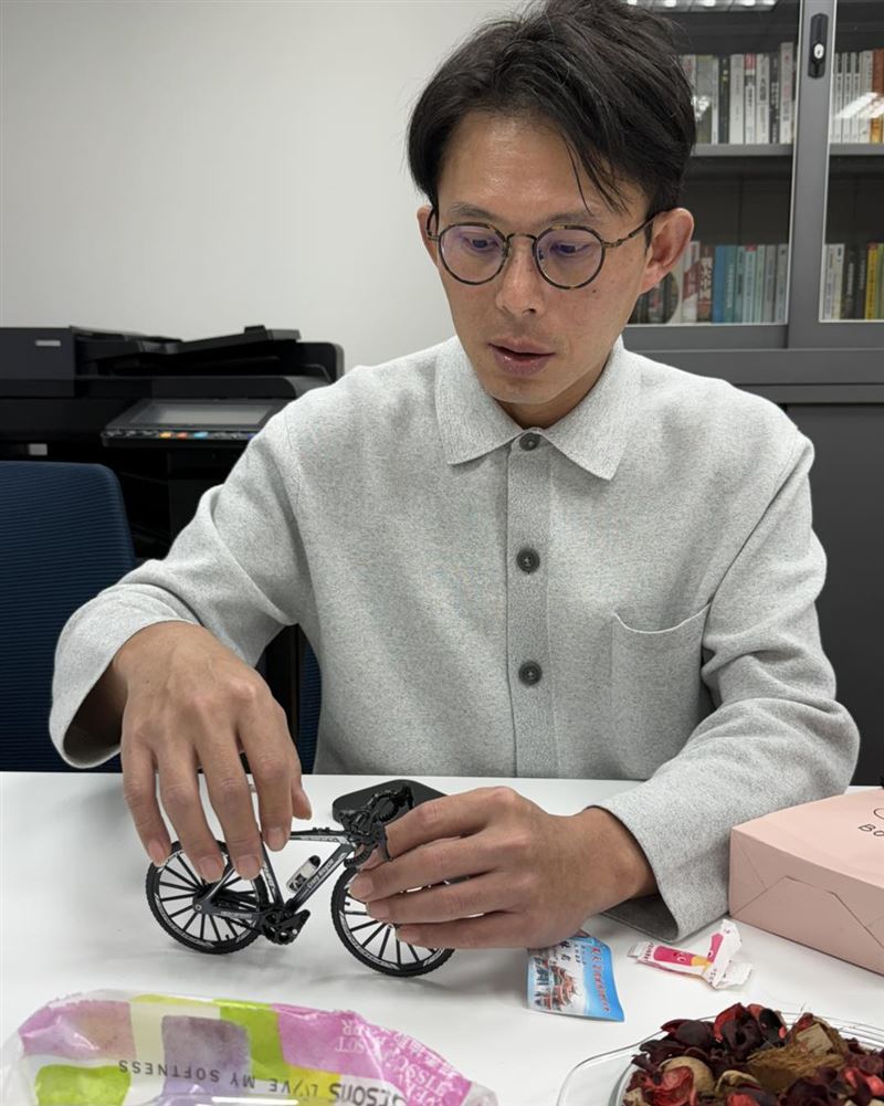 陳智菡說，從來沒看過黃國昌這麼輕鬆表情。（圖／翻攝陳智菡臉書）